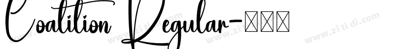 Coalition Regular字体转换